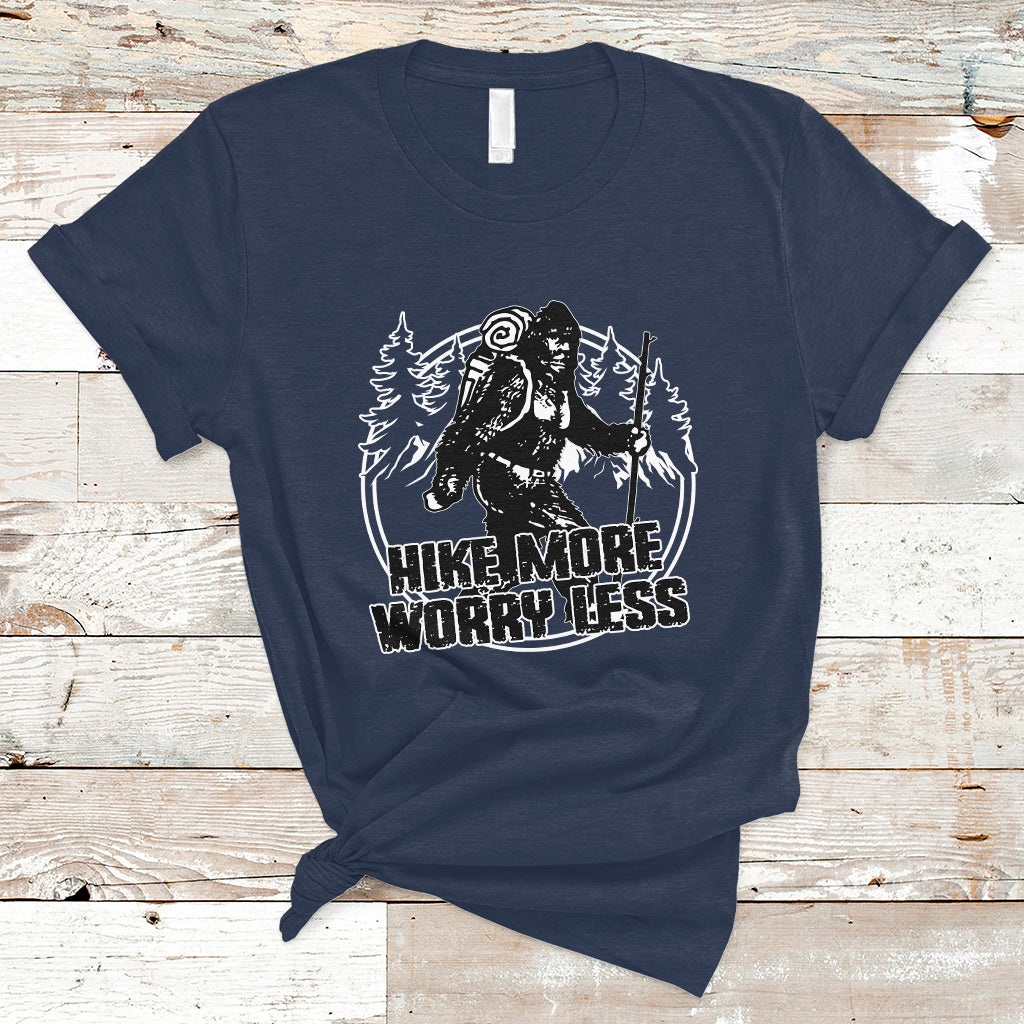hiking-t-shirt-hike-more-worry-less-tee-reto-bigfoot-hiking-lover-shirt-funny-hiking-casual-tee-road-trip