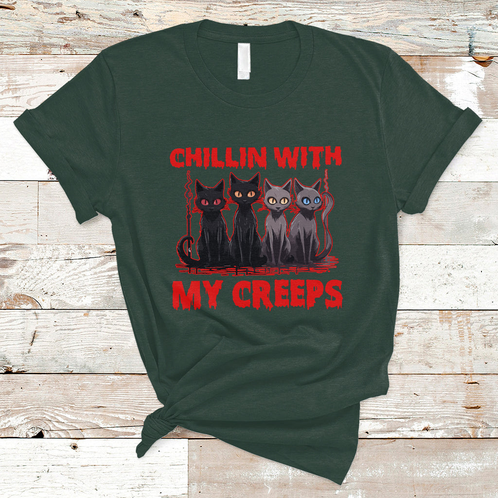halloween-t-shirt-chillin-with-my-creeps-tee-funny-halloween-shirt-cute-creeps-tee-cat-mom-dad