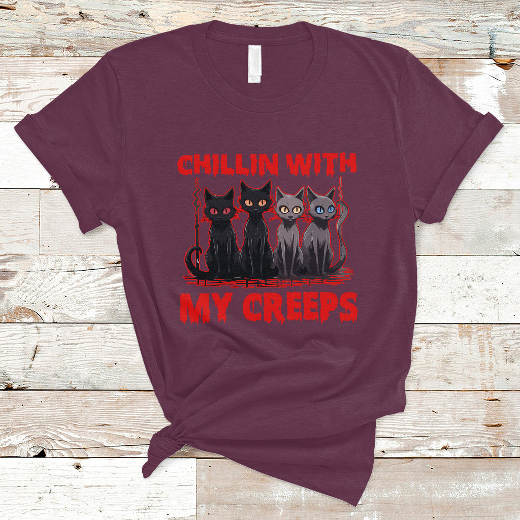 halloween-t-shirt-chillin-with-my-creeps-tee-funny-halloween-shirt-cute-creeps-tee-cat-mom-dad