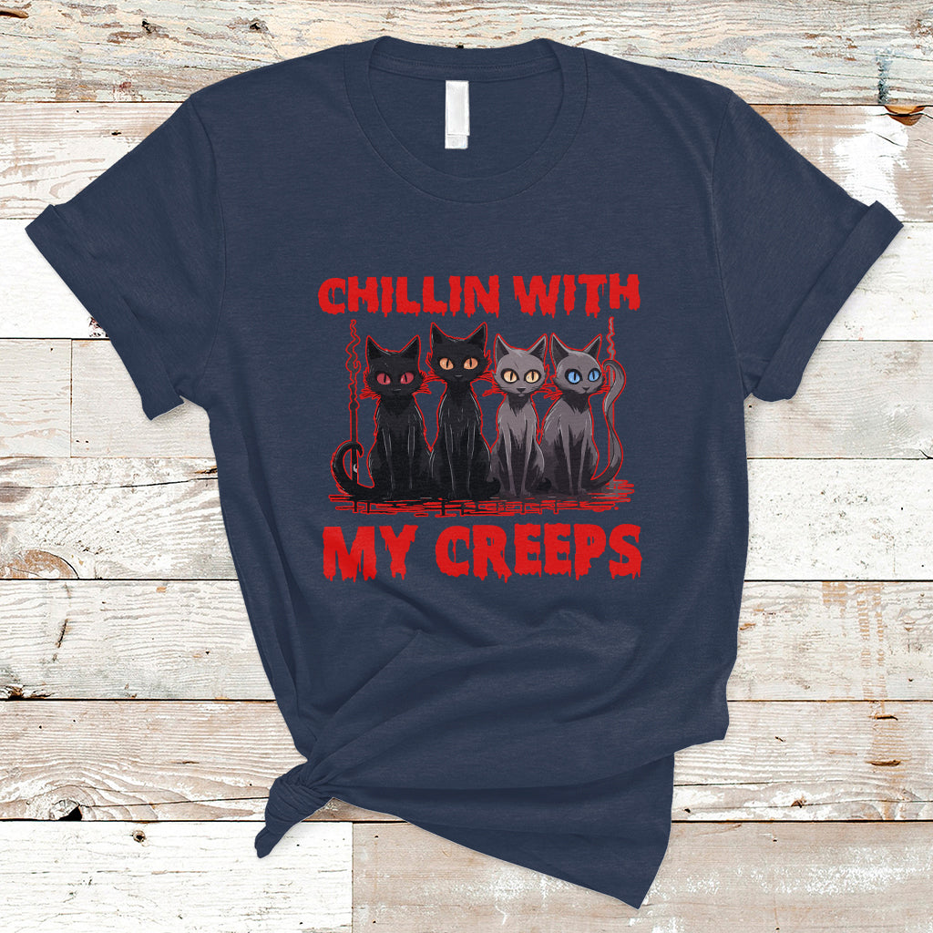 halloween-t-shirt-chillin-with-my-creeps-tee-funny-halloween-shirt-cute-creeps-tee-cat-mom-dad