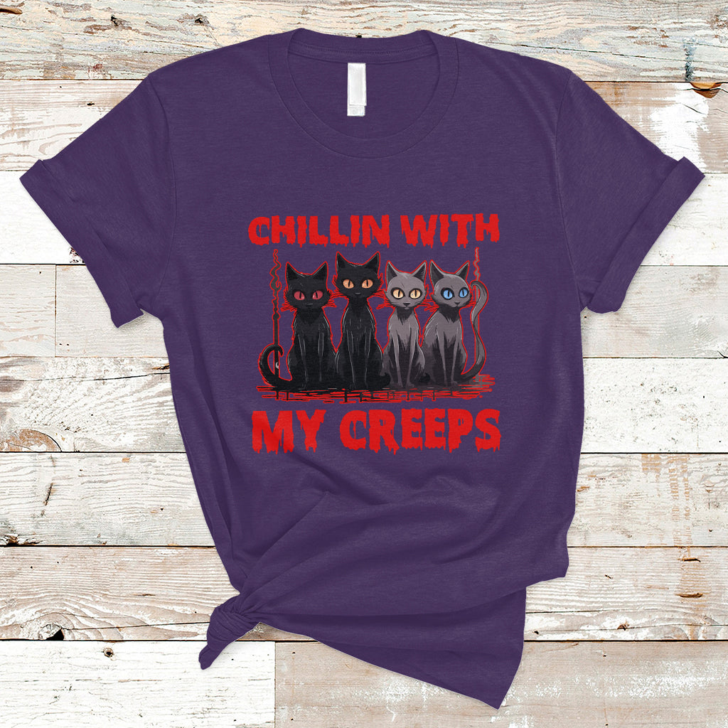halloween-t-shirt-chillin-with-my-creeps-tee-funny-halloween-shirt-cute-creeps-tee-cat-mom-dad