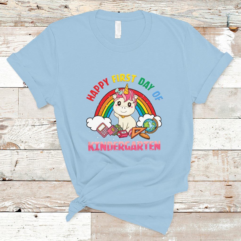 back-to-school-t-shirt-happy-first-day-of-kindergarten-shirt-unicorn-raibow-coloful-oufit-gift-for-teachers-kindergarten-teacher