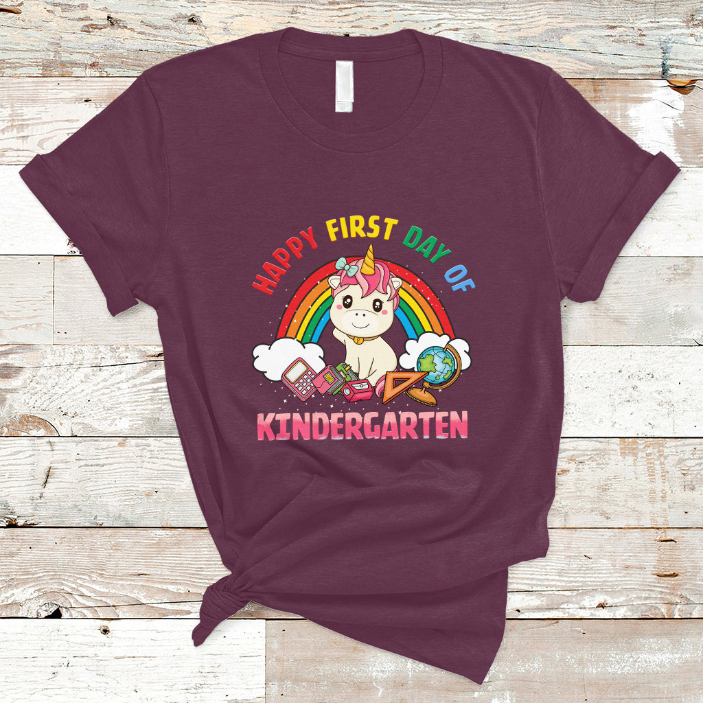 back-to-school-t-shirt-happy-first-day-of-kindergarten-shirt-unicorn-raibow-coloful-oufit-gift-for-teachers-kindergarten-teacher