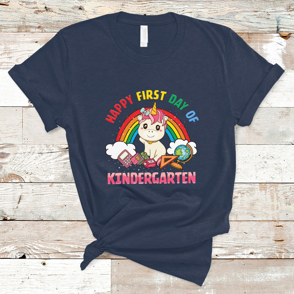 back-to-school-t-shirt-happy-first-day-of-kindergarten-shirt-unicorn-raibow-coloful-oufit-gift-for-teachers-kindergarten-teacher