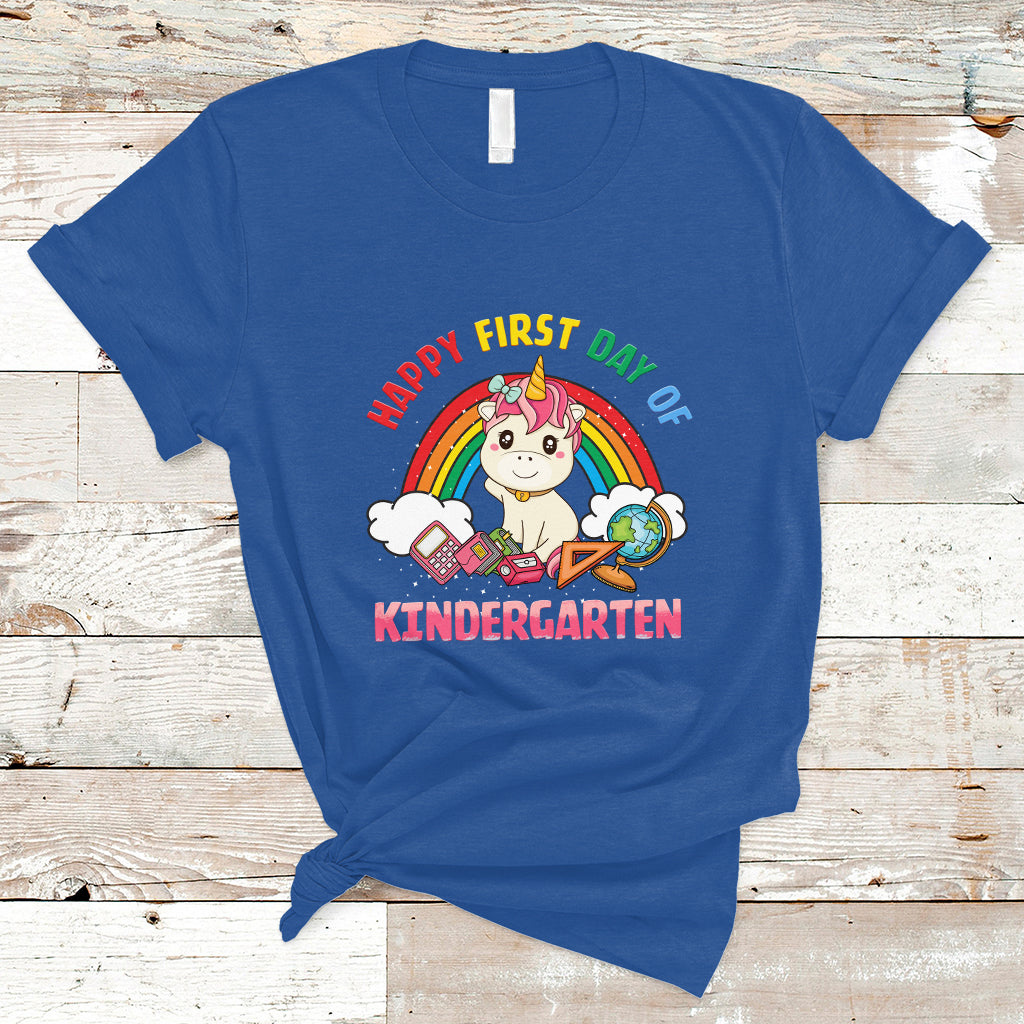 back-to-school-t-shirt-happy-first-day-of-kindergarten-shirt-unicorn-raibow-coloful-oufit-gift-for-teachers-kindergarten-teacher