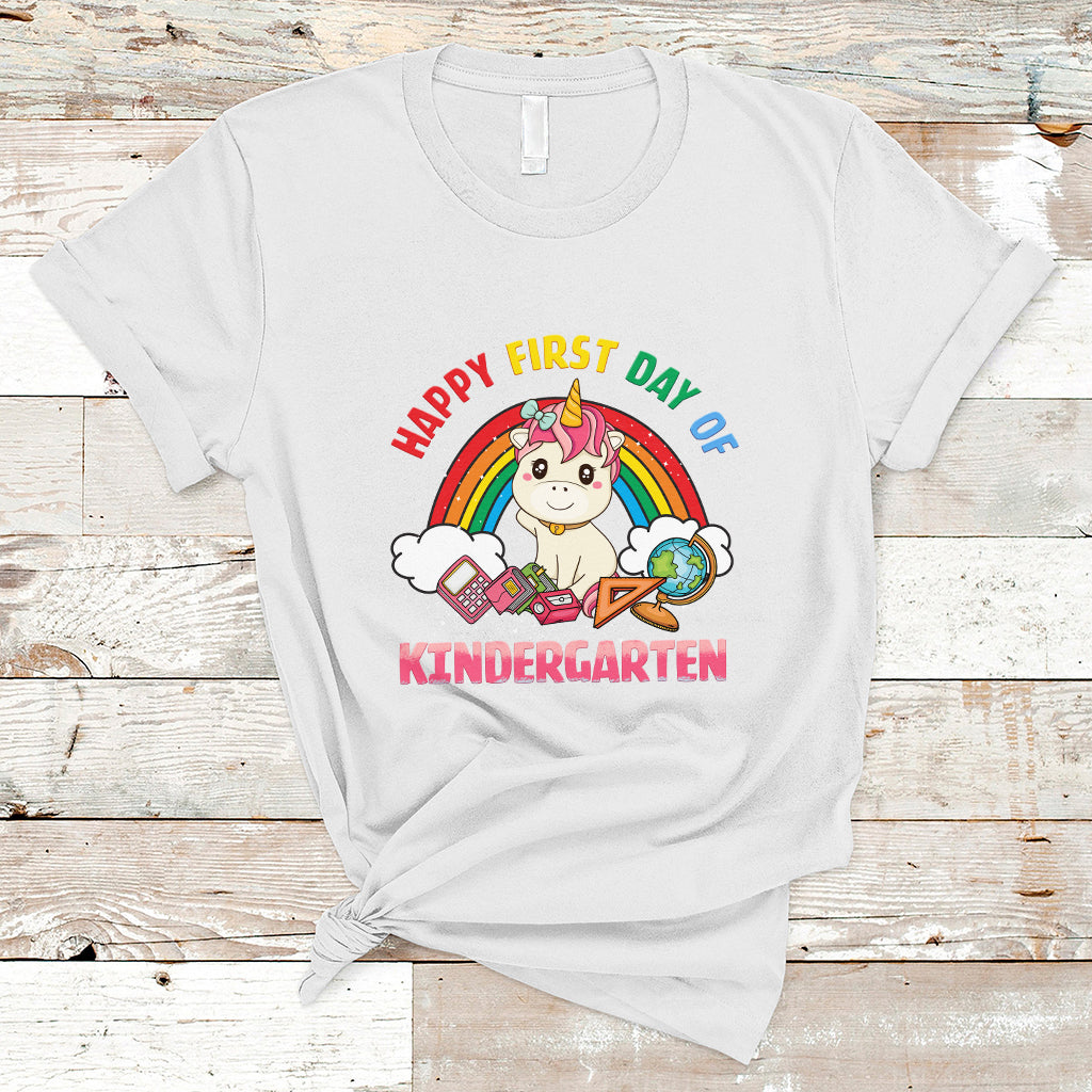 back-to-school-t-shirt-happy-first-day-of-kindergarten-shirt-unicorn-raibow-coloful-oufit-gift-for-teachers-kindergarten-teacher