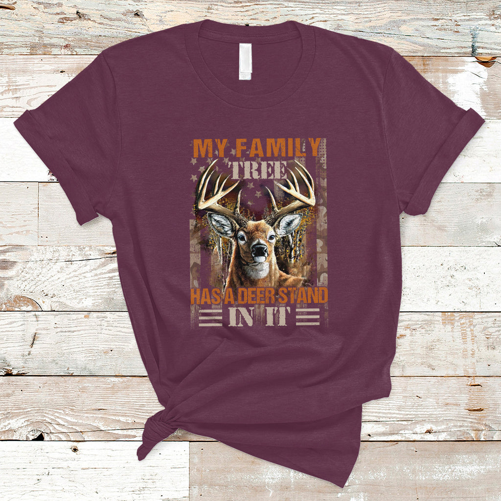 deer-hunting-t-shirt-my-family-tree-has-a-deer-stand-in-it-outfit-deer-hunting-lover-tee-retro-usa-flag-shirt-hunting-season