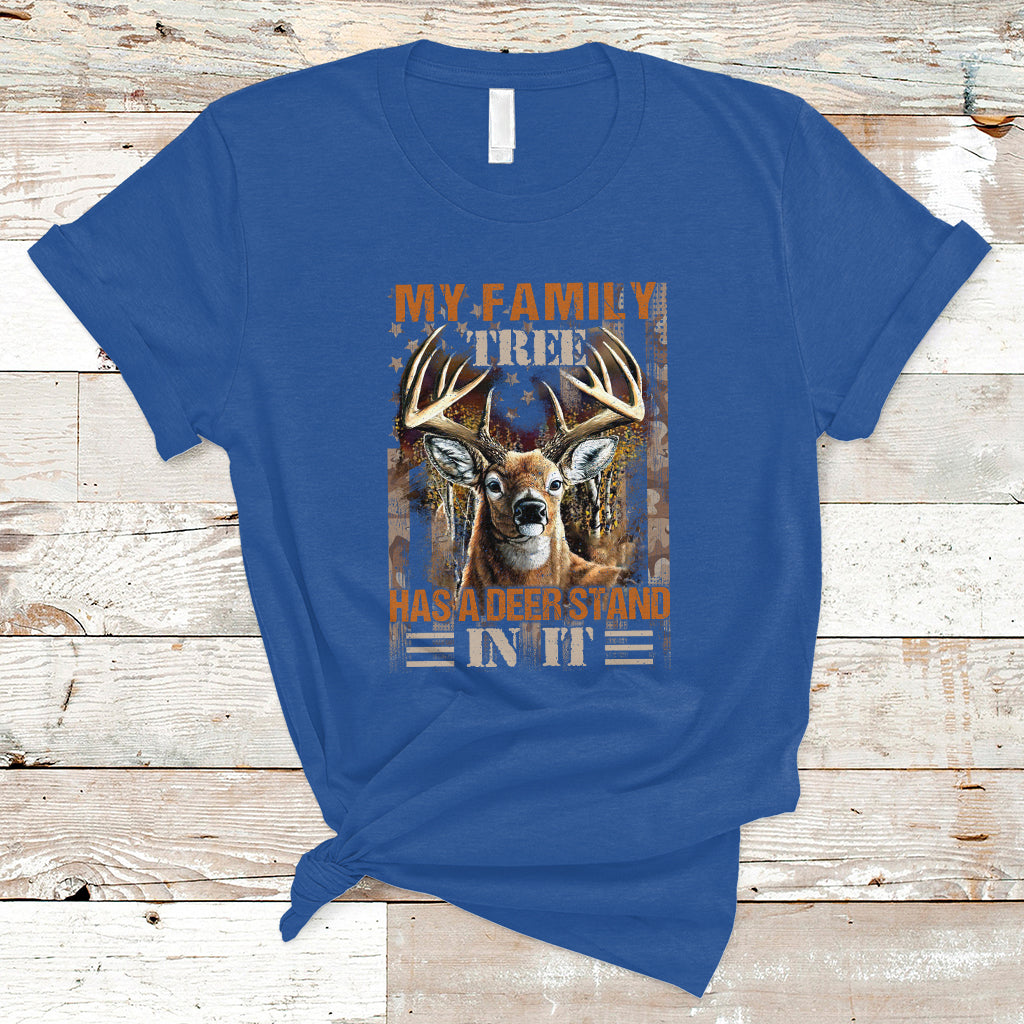 deer-hunting-t-shirt-my-family-tree-has-a-deer-stand-in-it-outfit-deer-hunting-lover-tee-retro-usa-flag-shirt-hunting-season