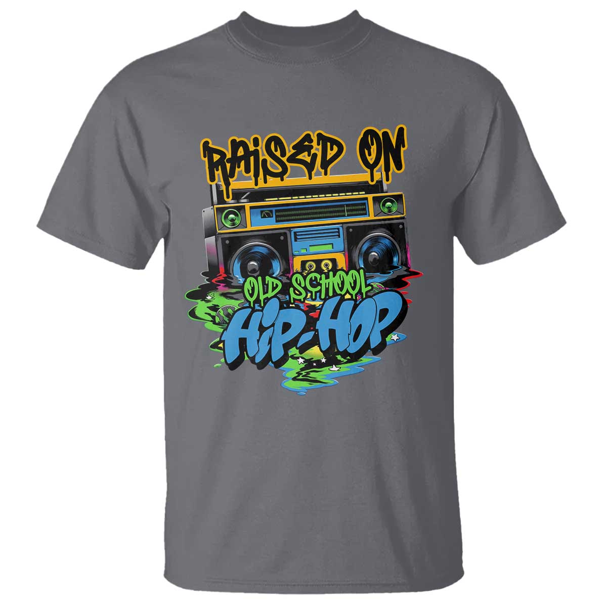 raised-on-old-school-hiphop-t-shirt
