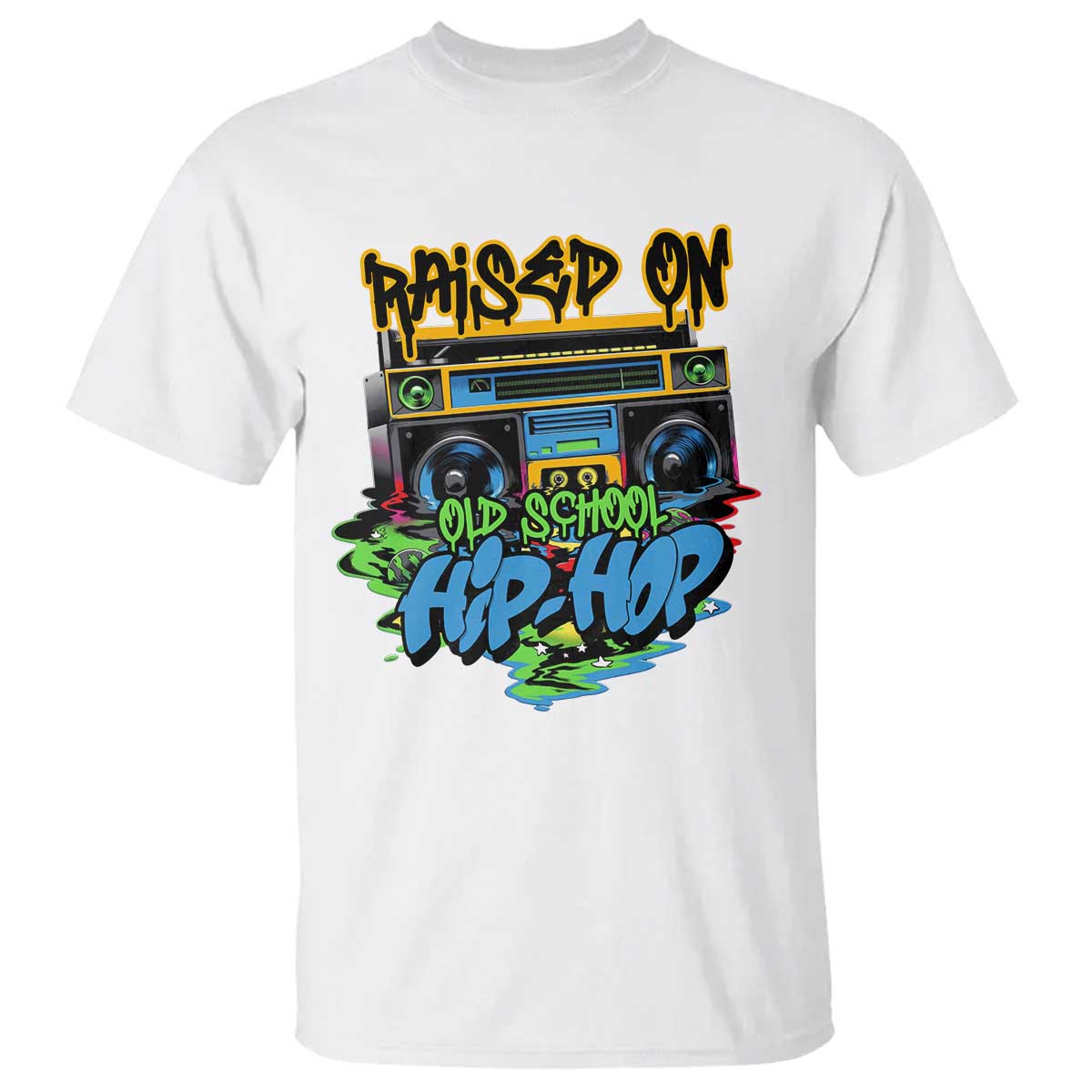 raised-on-old-school-hiphop-t-shirt