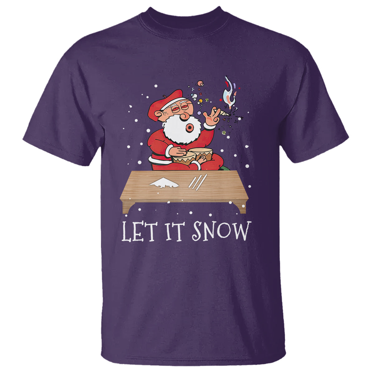 christmas-t-shirt-cocaine-let-it-snow-ugly-santa-snorting
