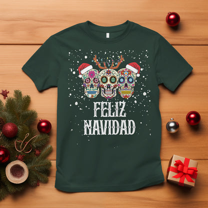 christmas-t-shirt-feliz-navidad-mexican-sugar-skulls-reindeer-santa