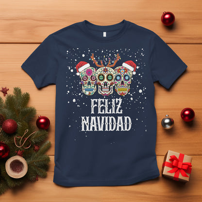 christmas-t-shirt-feliz-navidad-mexican-sugar-skulls-reindeer-santa