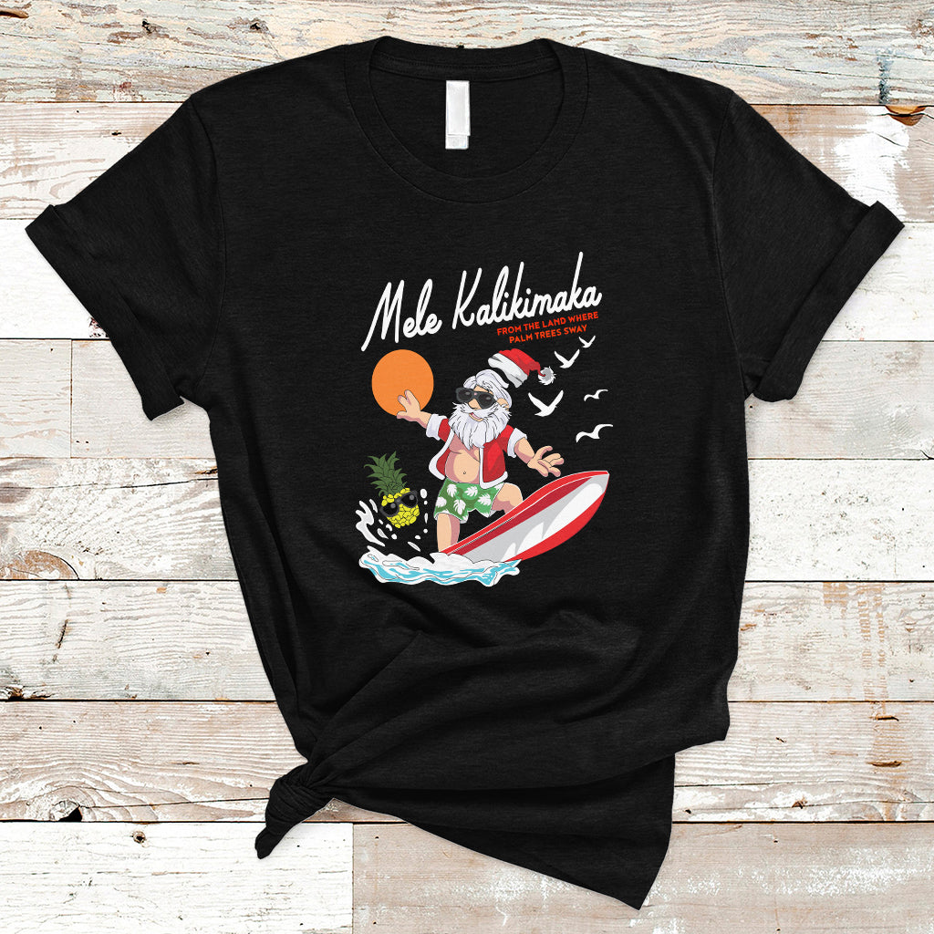 mele-kalikimaka-surfing-santa-vintage-hawaiian-christmas-t-shirt