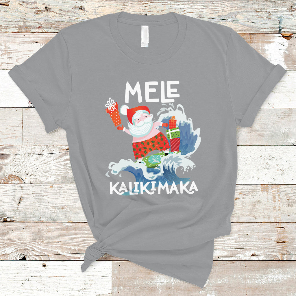 mele-kalikimaka-surfing-cute-santa-hawaiian-christmas-t-shirt