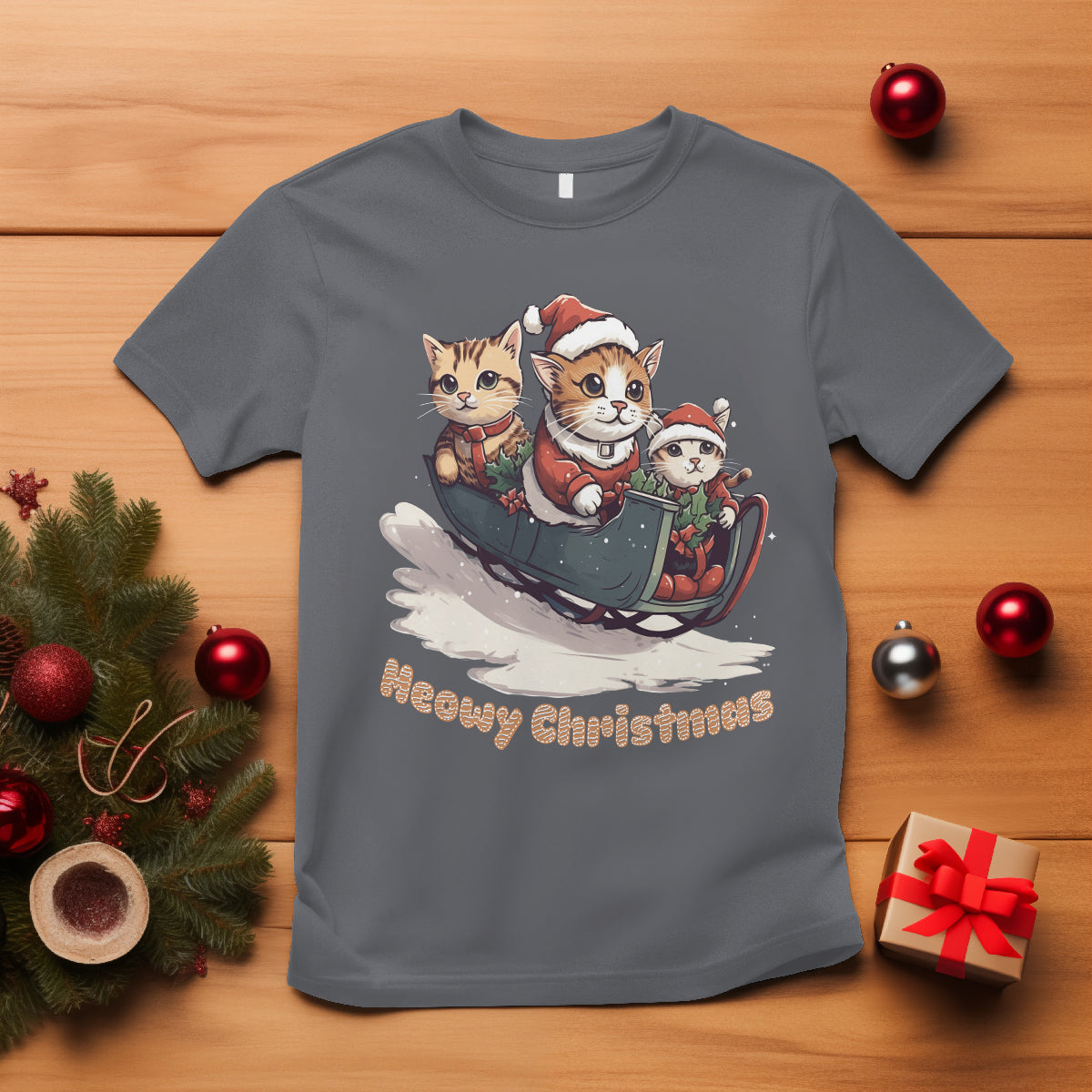 cat-sleigh-meowy-christmas-holiday-santa-hat-t-shirt