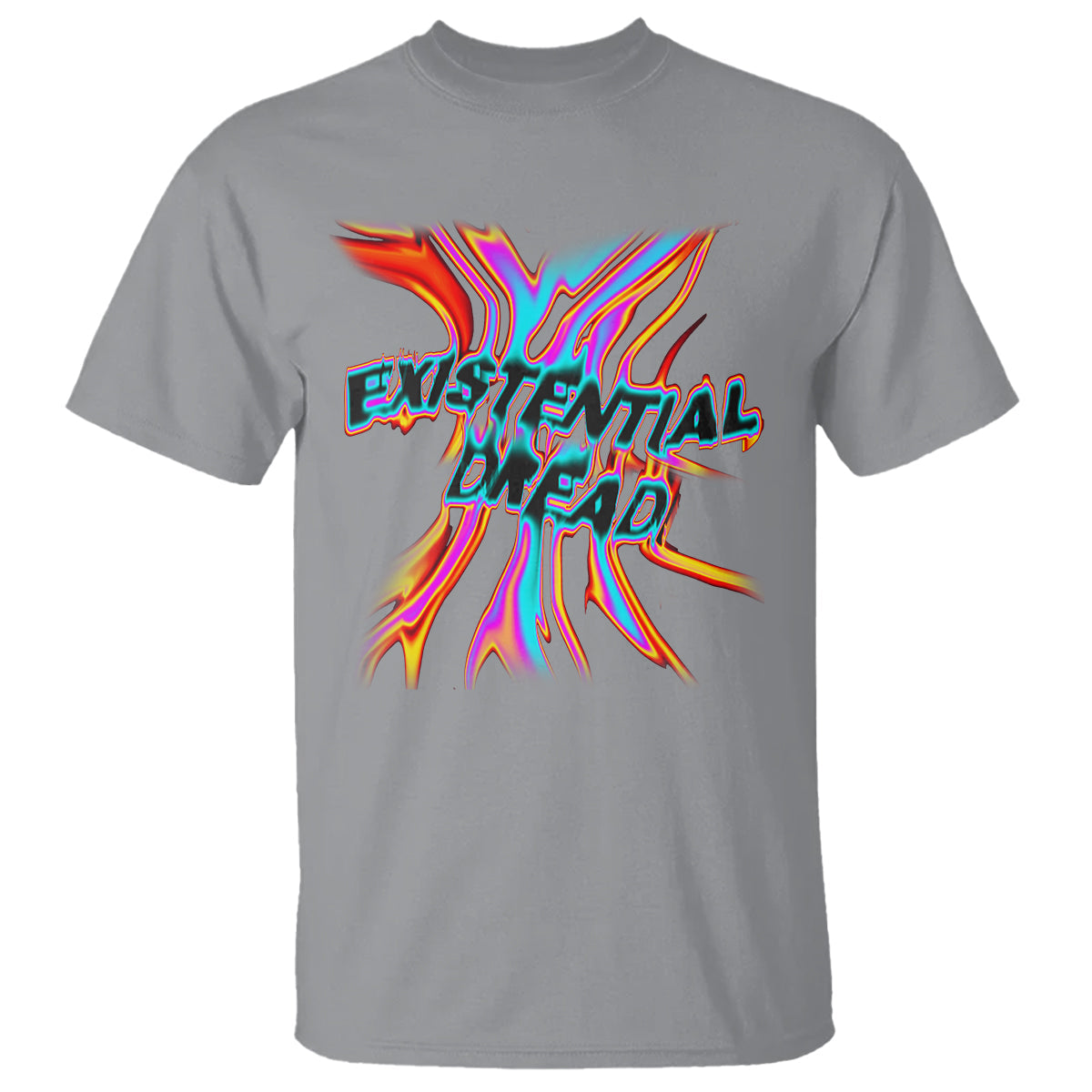 mental-health-t-shirt-existential-dread-liquid-melting-typography