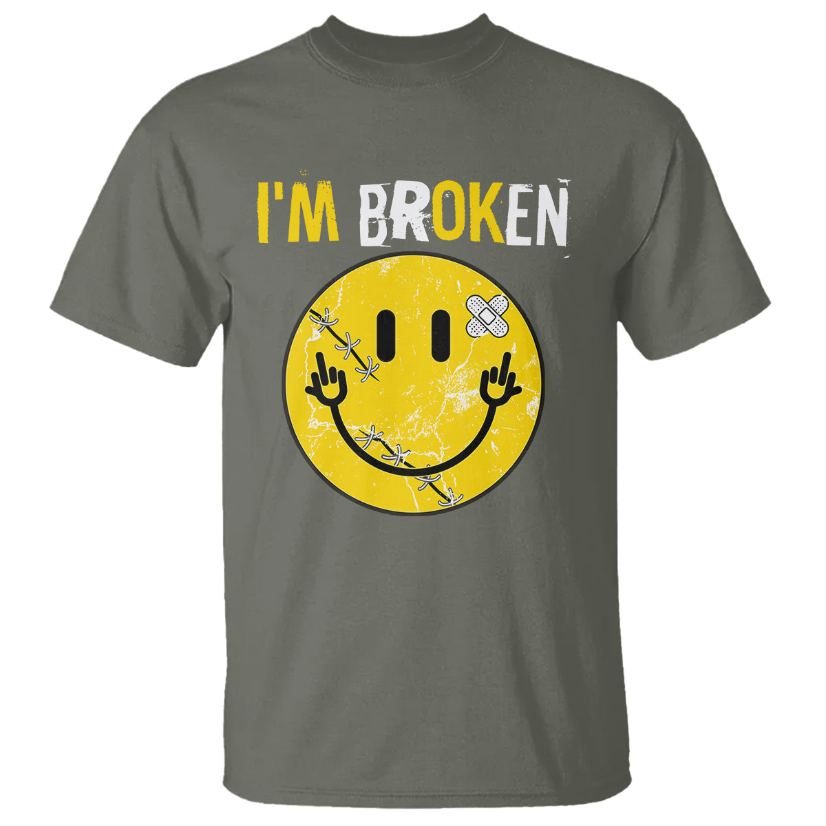 mental-health-t-shirt-im-broken-im-ok-invisible-illness-funny-fxxk-emotion-face