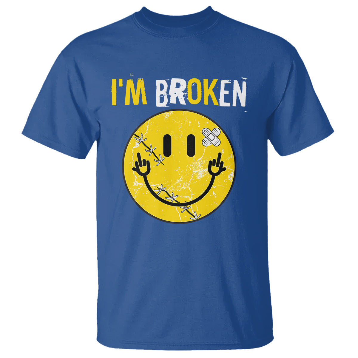 mental-health-t-shirt-im-broken-im-ok-invisible-illness-funny-fxxk-emotion-face