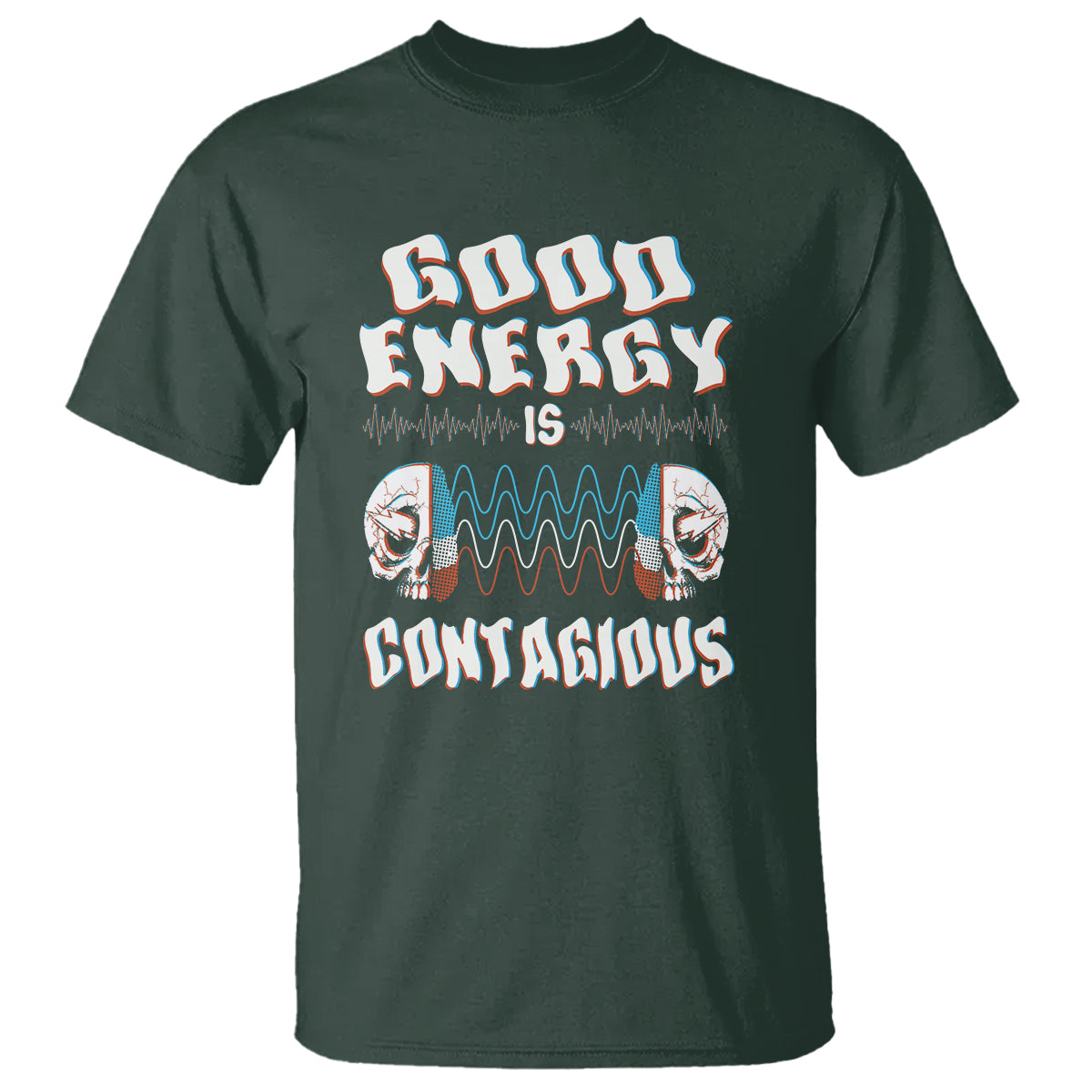 mental-health-t-shirt-good-energy-is-contagious-skull