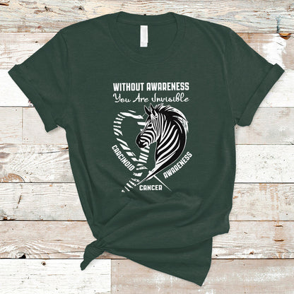 without-awareness-you-are-invisible-carcinoid-cancer-t-shirt