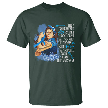 whispered-back-im-the-storm-diabetes-cancer-awareness-month-t-shirt