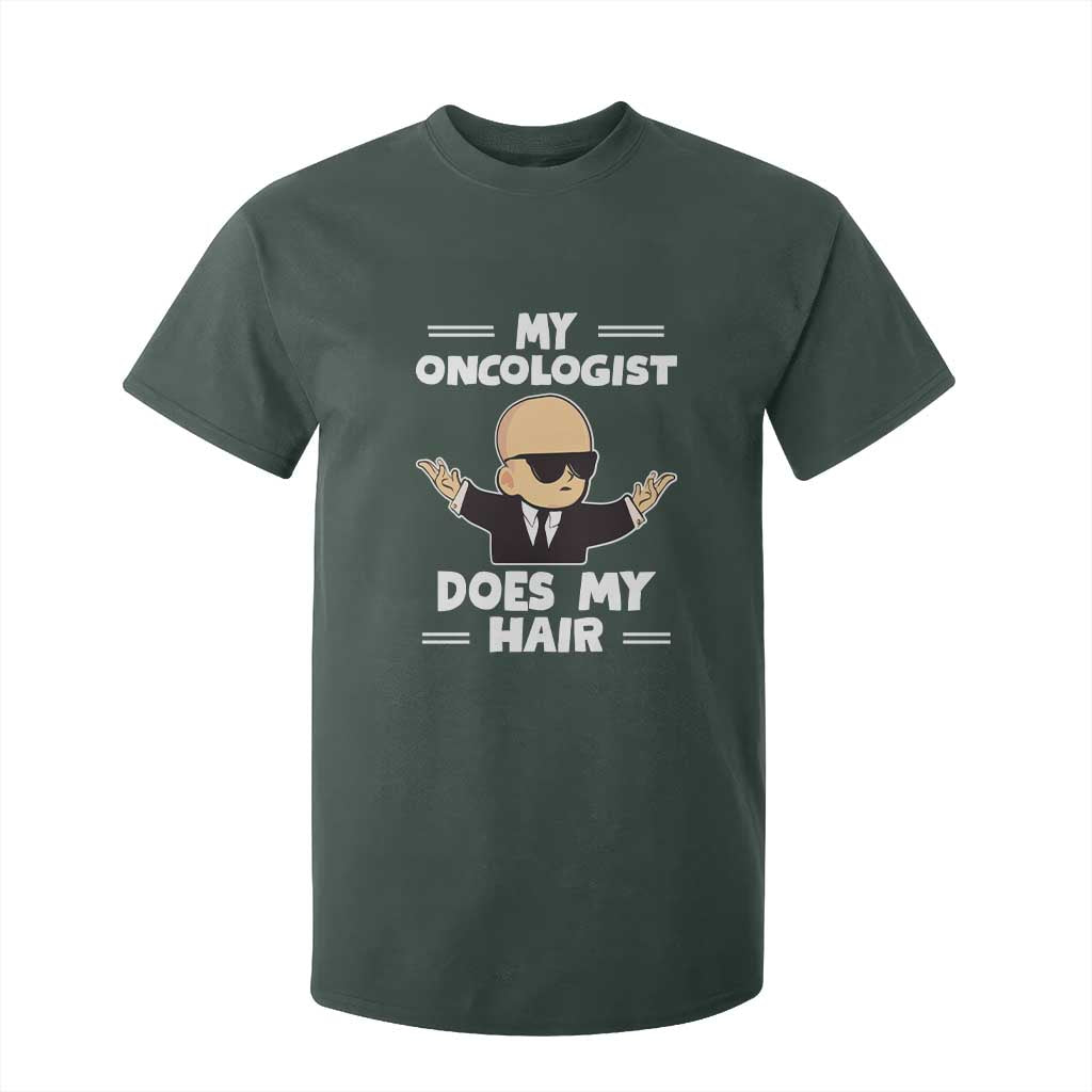 Chemotherapy Support T Shirt For Kid My Oncologist Does My Hair Cool Boys Man