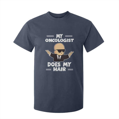 Chemotherapy Support T Shirt For Kid My Oncologist Does My Hair Cool Boys Man