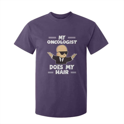Chemotherapy Support T Shirt For Kid My Oncologist Does My Hair Cool Boys Man
