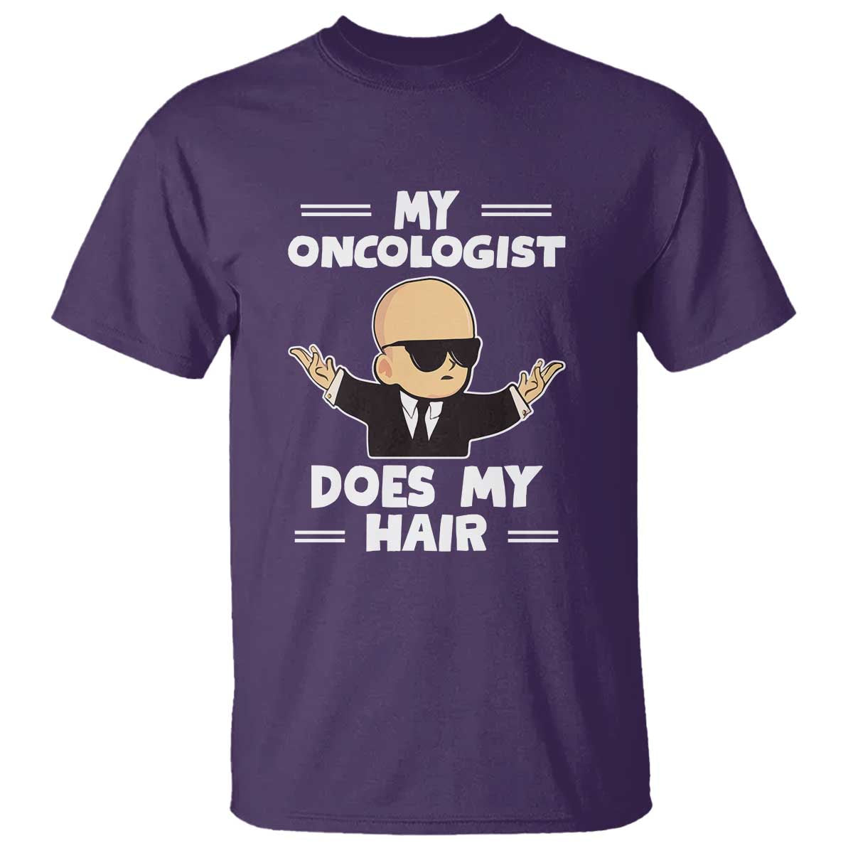 Chemotherapy Support T Shirt My Oncologist Does My Hair Cool Boys Man