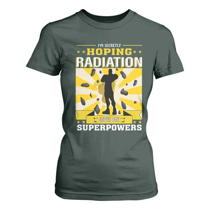 Chemotherapy Support T Shirt For Women Radiation Gives Me Superpowers
