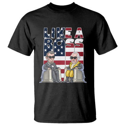 presidents-day-t-shirt-like-a-boss-washington-lincoln-abe-george-us-flag