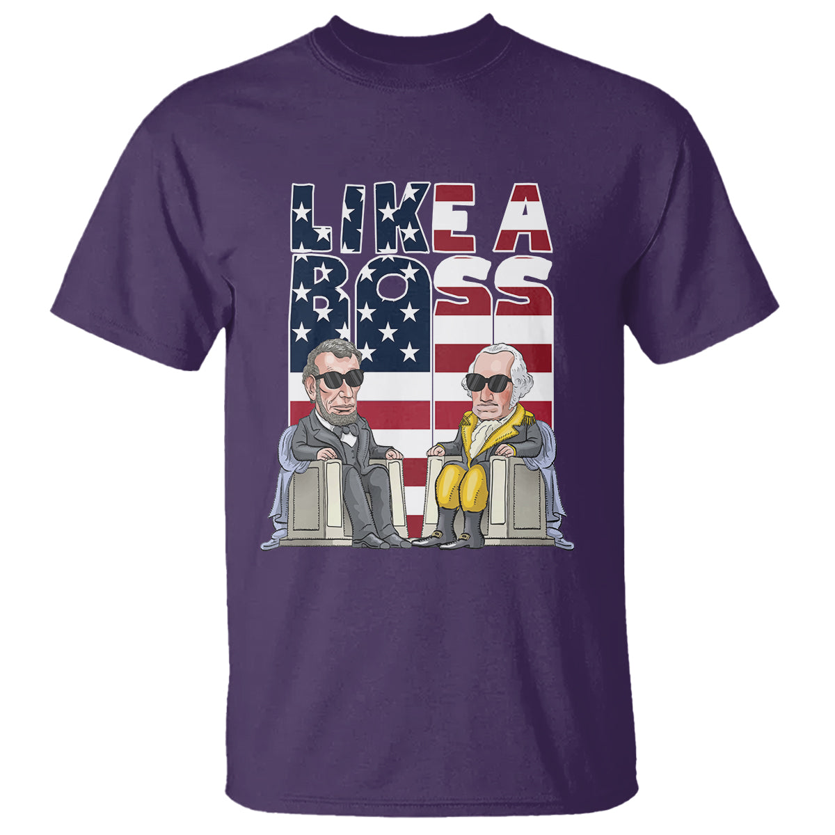 presidents-day-t-shirt-like-a-boss-washington-lincoln-abe-george-us-flag
