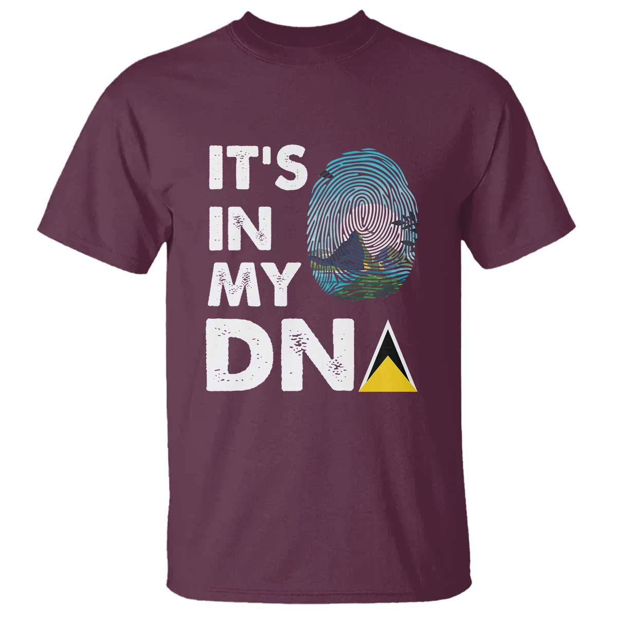 saint-lucia-t-shirt-its-in-my-dna-beautiful-beach