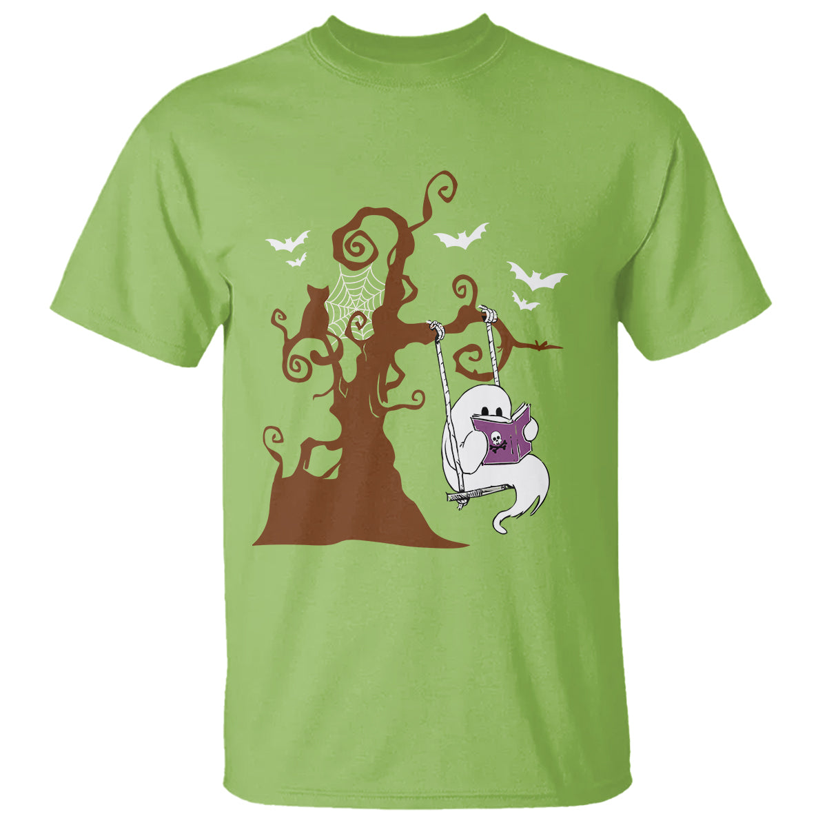 halloween-bookaholic-t-shirt-cute-ghost-swing-reading-book