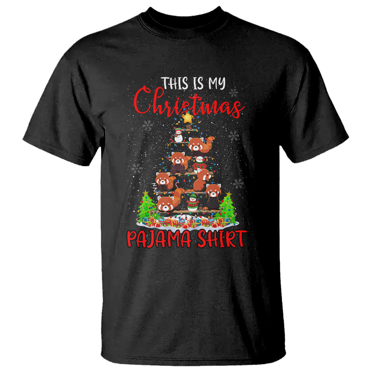 red-panda-xmas-tree-this-is-my-christmas-pajama-t-shirt