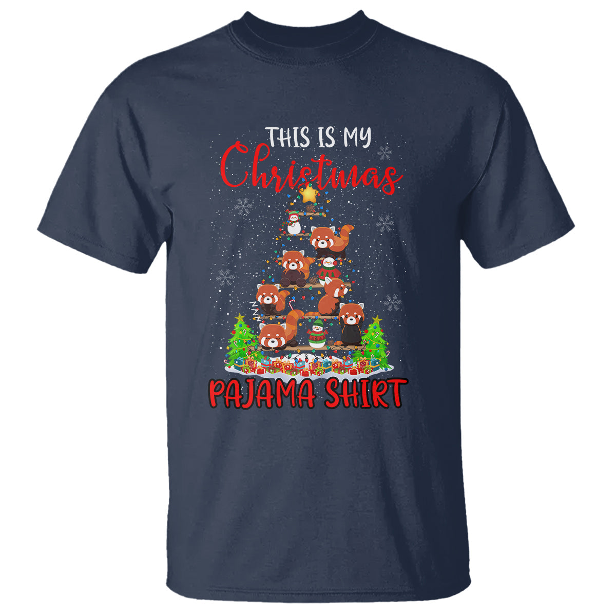 red-panda-xmas-tree-this-is-my-christmas-pajama-t-shirt