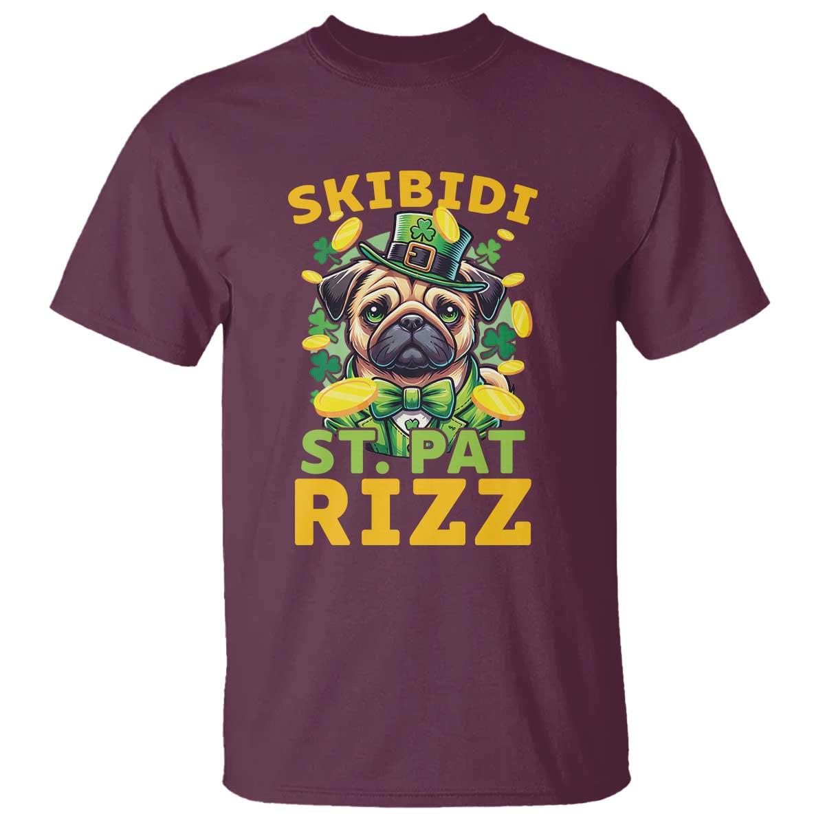 funny-st-patricks-day-t-shirt-skibidi-st-patrizz-cute-dog-leprechaun