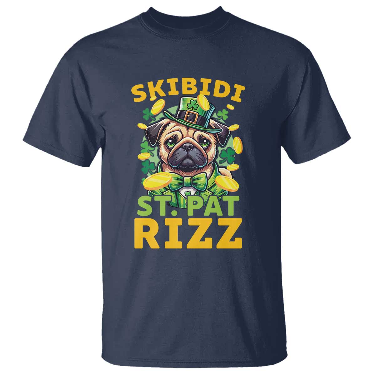 funny-st-patricks-day-t-shirt-skibidi-st-patrizz-cute-dog-leprechaun