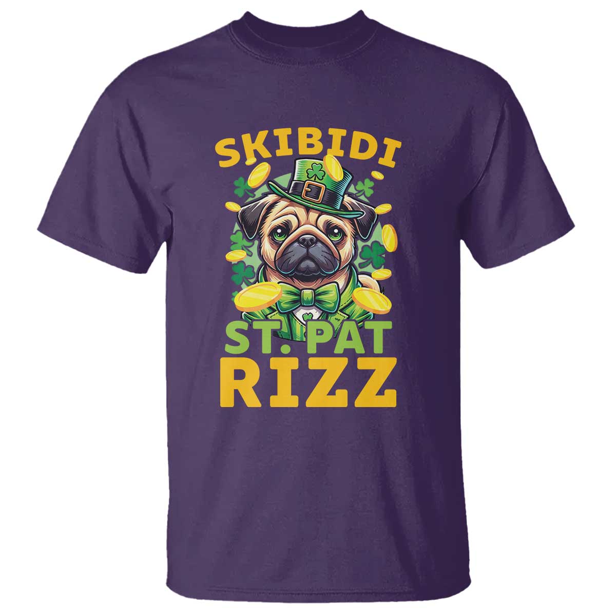 funny-st-patricks-day-t-shirt-skibidi-st-patrizz-cute-dog-leprechaun