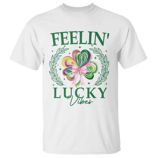 st-patricks-day-t-shirt-feelin-lucky-vibes-shamrock-coquette-bow