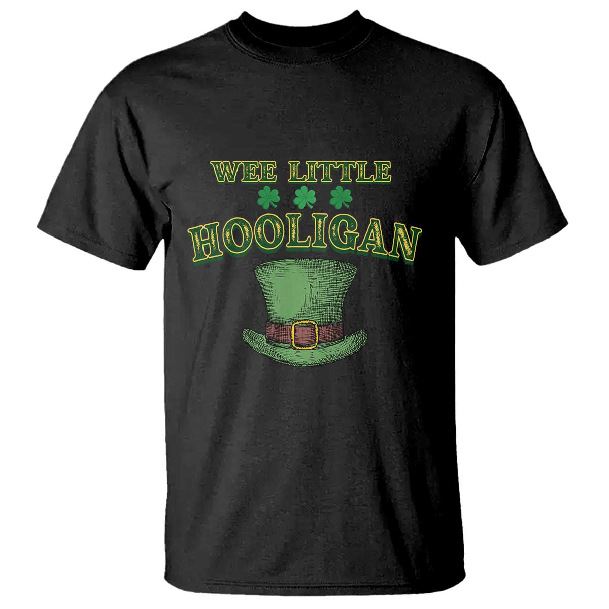 funny-st-patricks-day-t-shirt-wee-little-hooligan-shamrock-leprechaun-hat