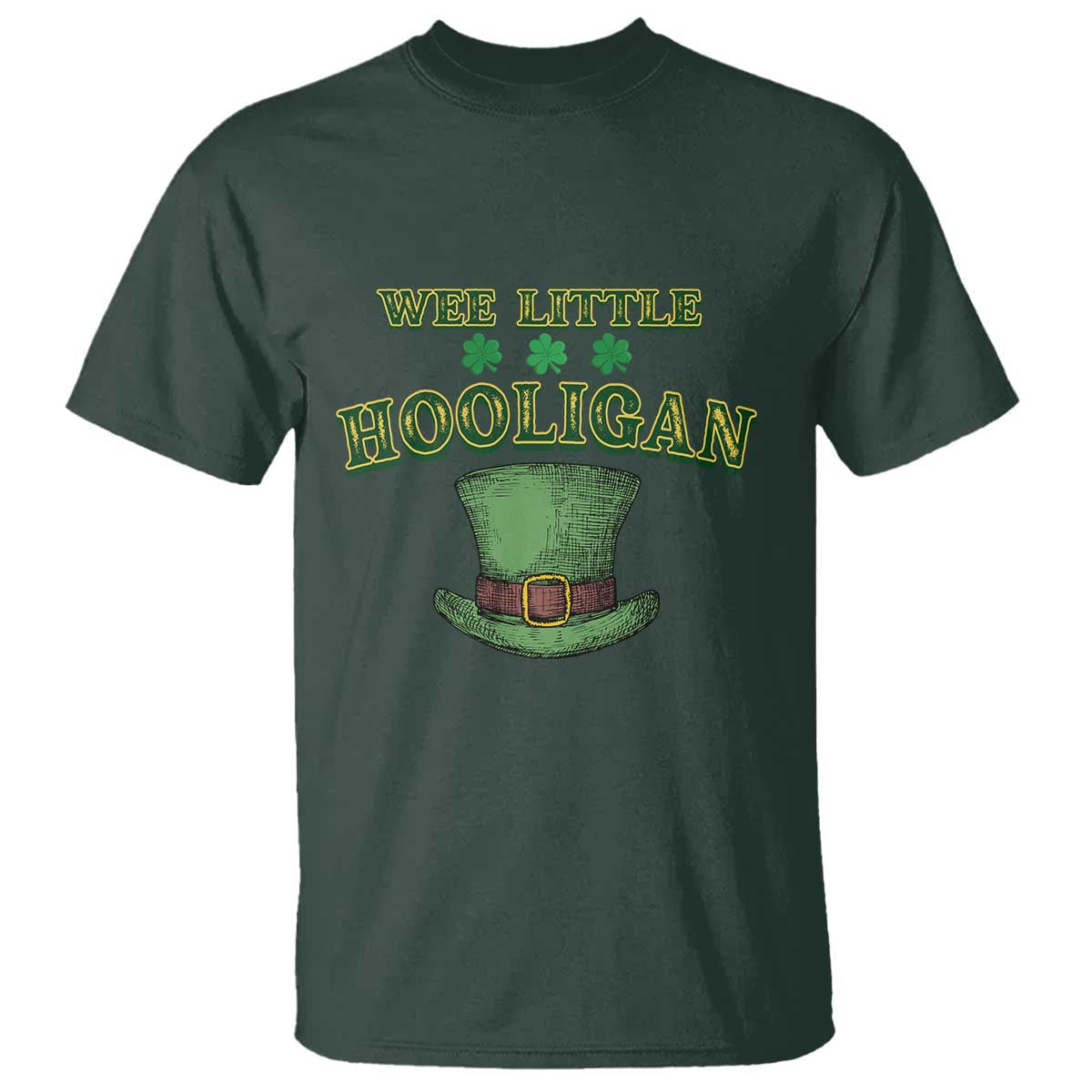 funny-st-patricks-day-t-shirt-wee-little-hooligan-shamrock-leprechaun-hat