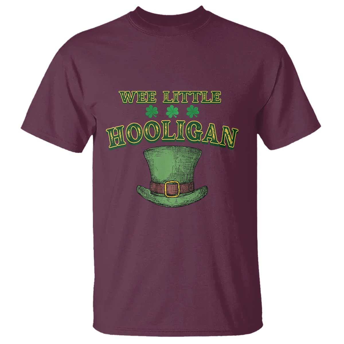 funny-st-patricks-day-t-shirt-wee-little-hooligan-shamrock-leprechaun-hat