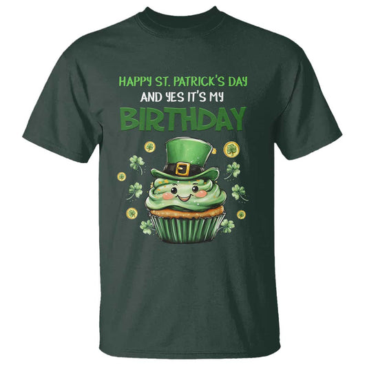 funny-st-patricks-day-and-birthday-t-shirt-shamrock-cupcake-leprechaun