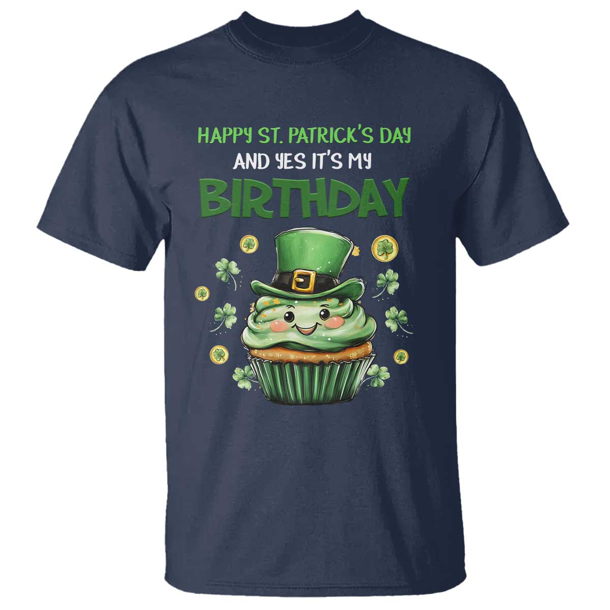 funny-st-patricks-day-and-birthday-t-shirt-shamrock-cupcake-leprechaun