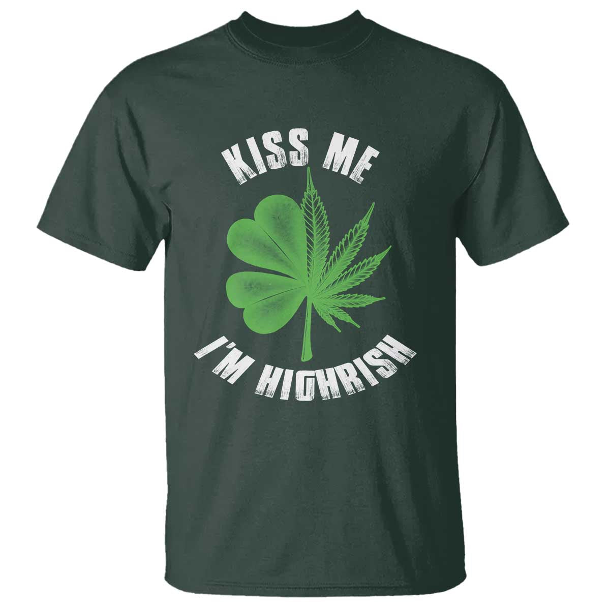 funny-st-patricks-day-cannabis-t-shirt-kiss-me-im-highrish