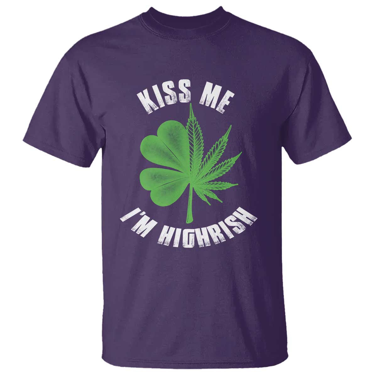 funny-st-patricks-day-cannabis-t-shirt-kiss-me-im-highrish