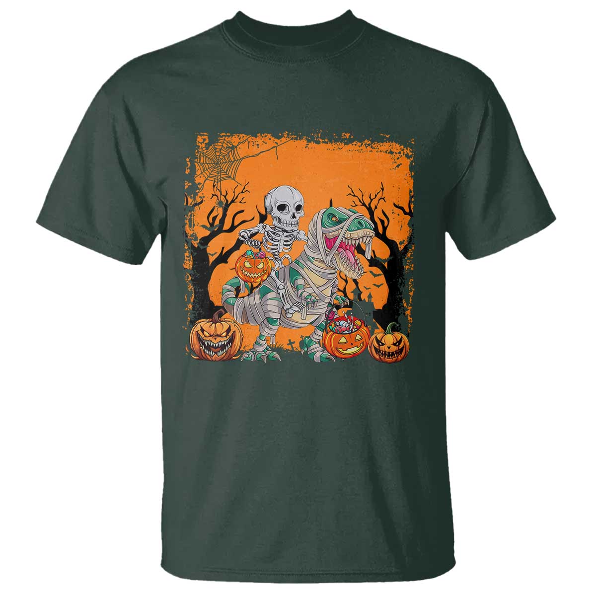 funny-halloween-skeleton-riding-dinosaur-t-shirt