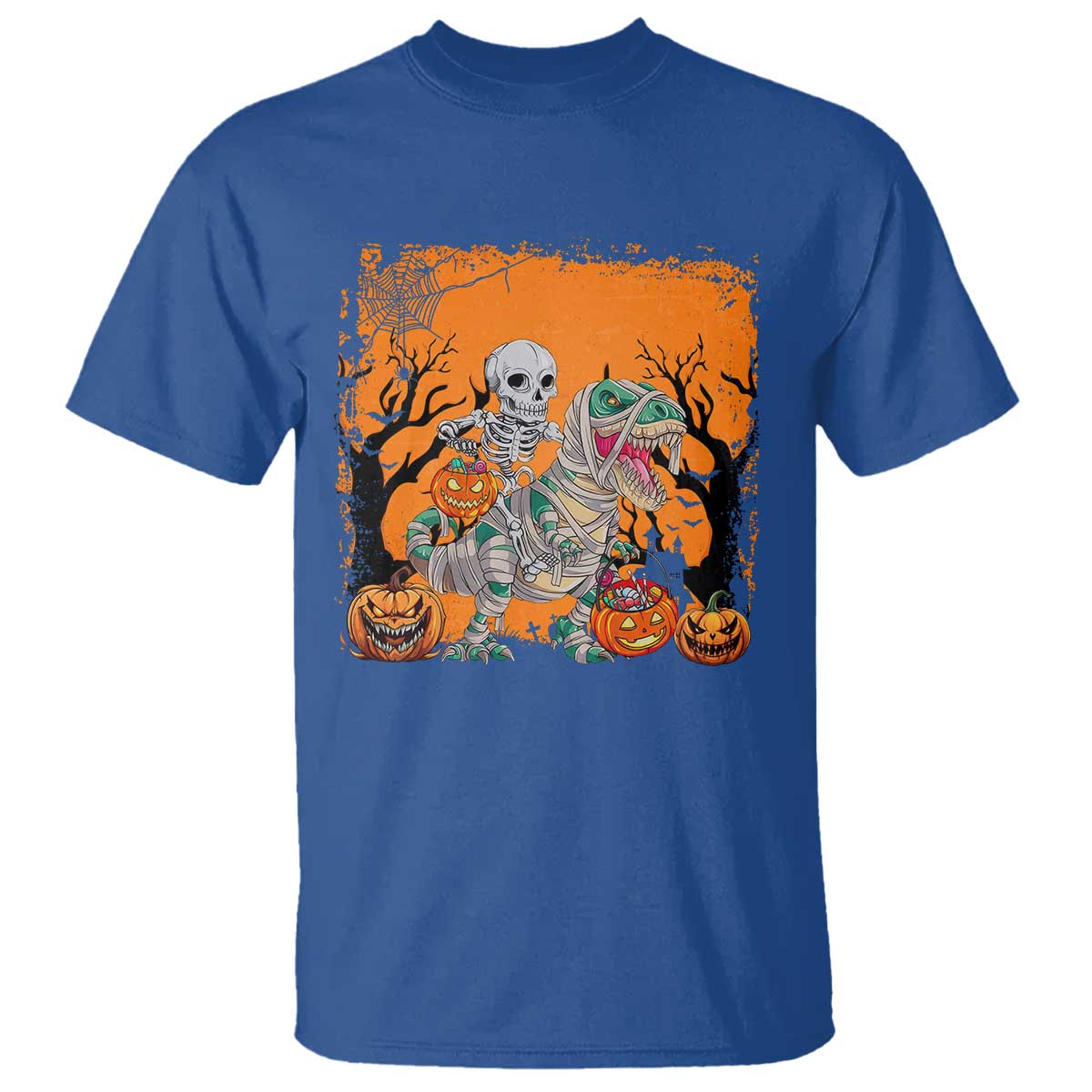 funny-halloween-skeleton-riding-dinosaur-t-shirt